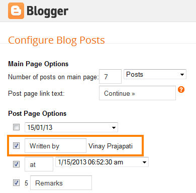 Must Click on Posted by Option for blog posts