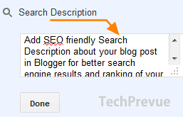 Add search description to blog post