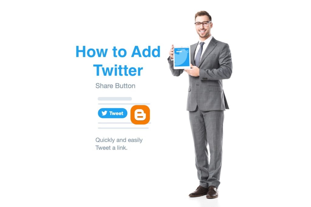 How to add Twitter share button to a Blogger Blogspot blog