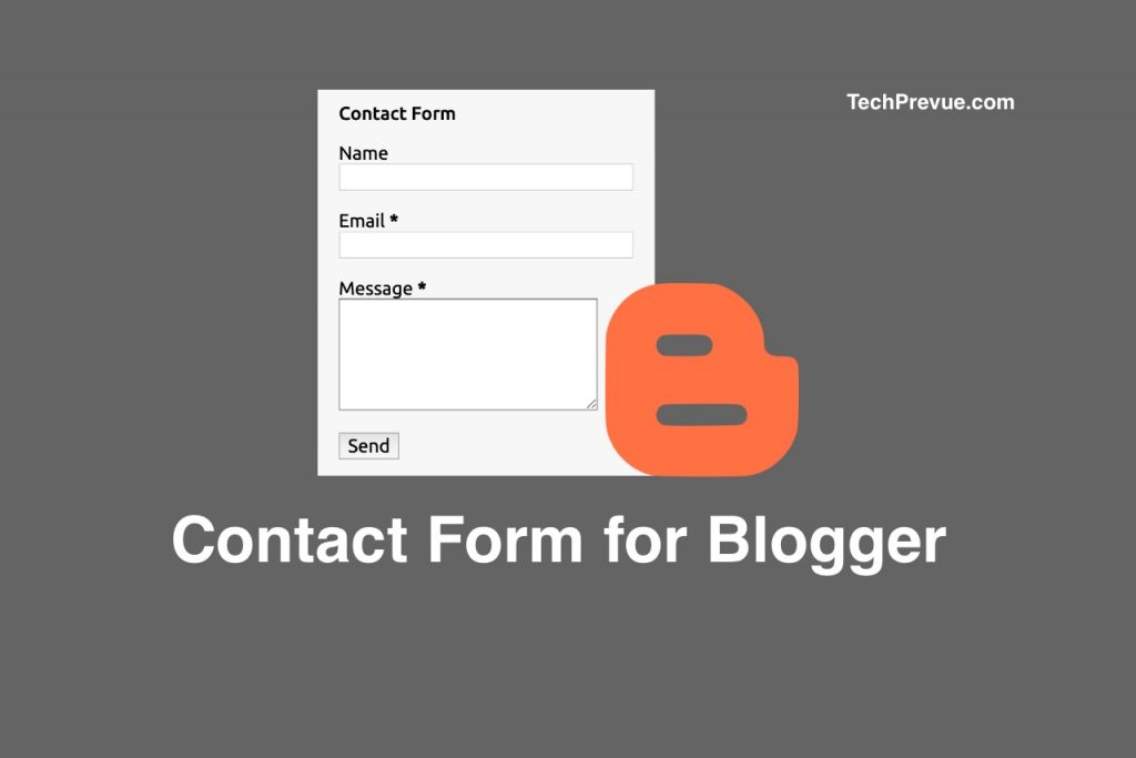 Blogger contact form for Blogspot