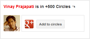 Example Custom Google+ Profile Gadget