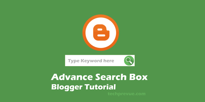 Advance Search Box for Blogger