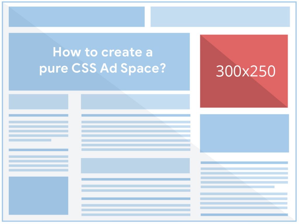 How to create a pure CSS advertisement space or box