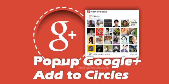 Get Google  Add to Circles Popup Widget Advanced Version - 79