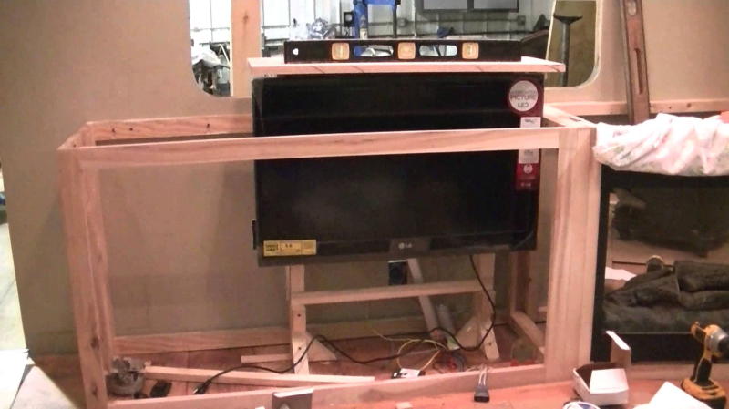 Diy How To Build A Custom Tv Lift Using Motorized Tv Mount