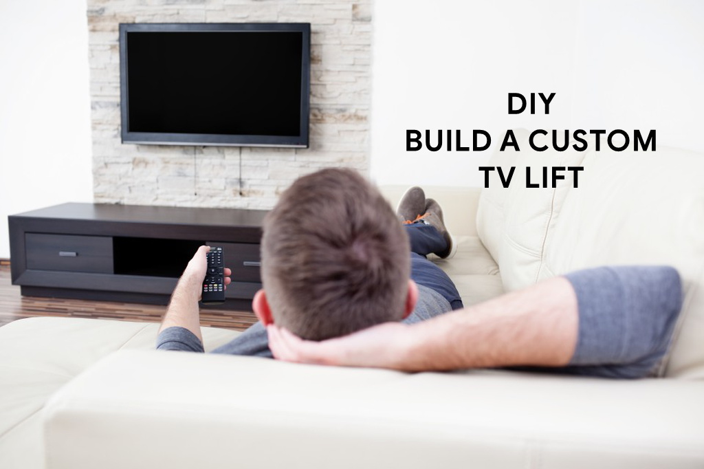 Diy How To Build A Custom Tv Lift Using Motorized Tv Mount