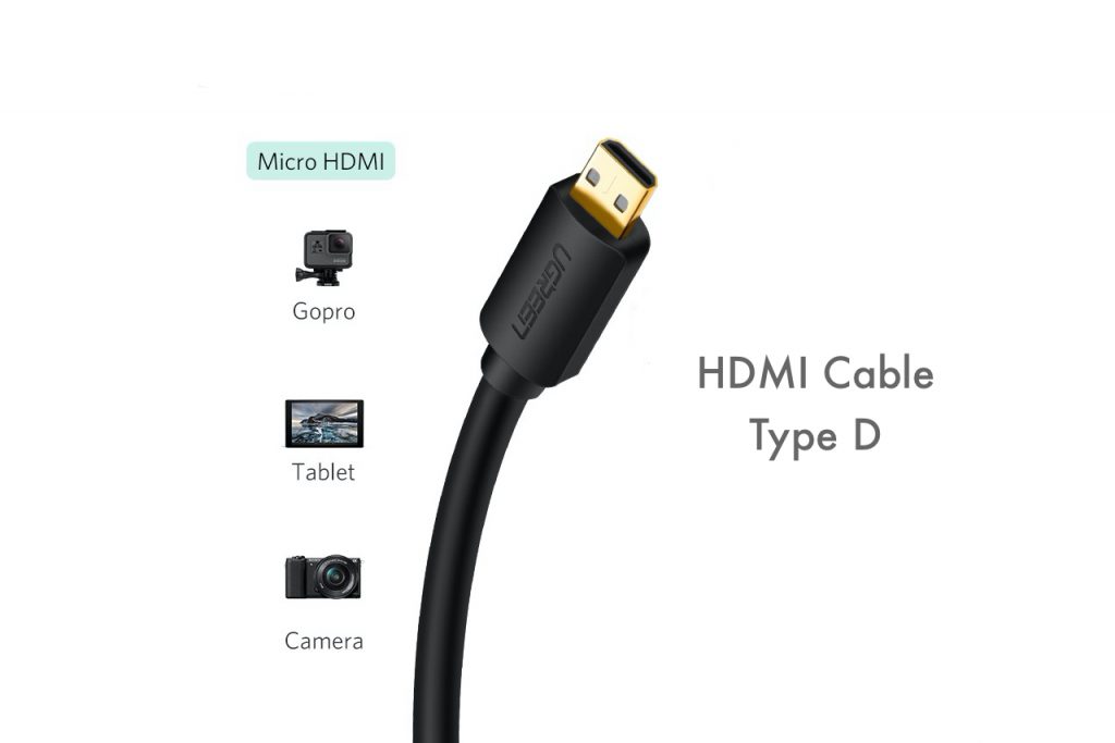 HDMI type D cable or connector