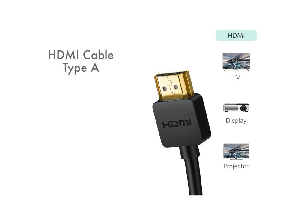 HDMI type A cable or connector