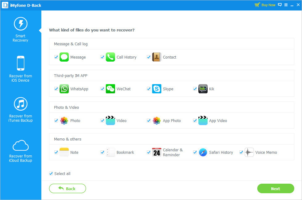 iMyfone D Back Data Recovery to Get Back Lost Data on iPhone - 50