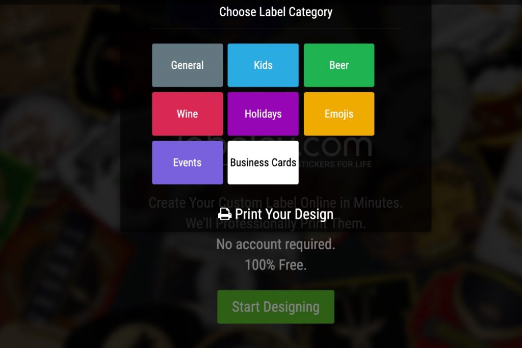 Labeley free label maker options
