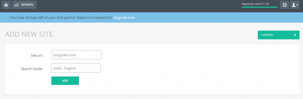 tinyranker reports