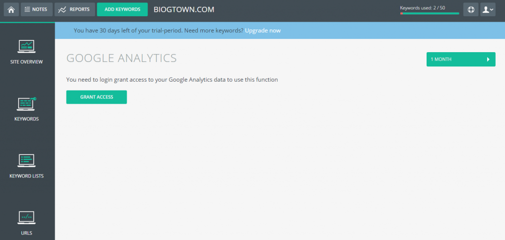 tinyranker reports keywords 4