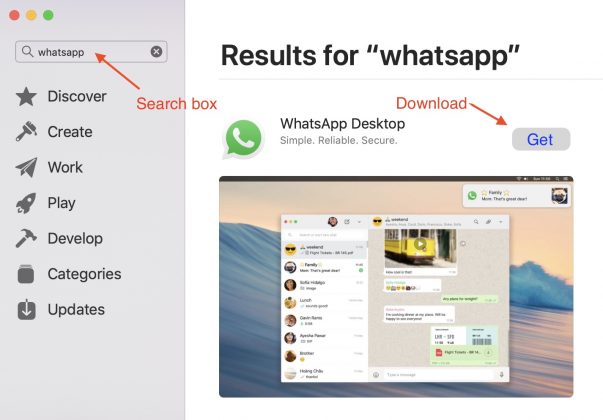 whatsapp desktop app download