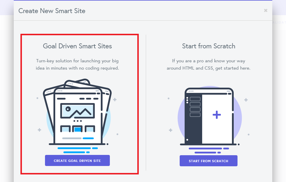 Convrrt goal driven sites