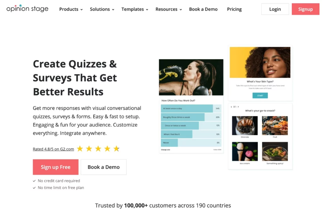 Opinion stage WordPress quiz plugin