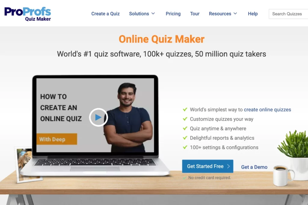 ProProfs quiz maker