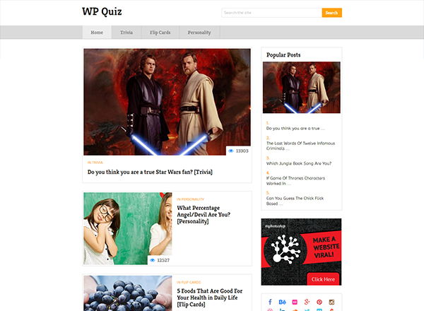 WP Quiz WordPress Plugin