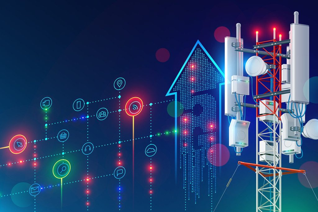 Communication Tower for Wireless Hi-speed Internet and Mobile Network
