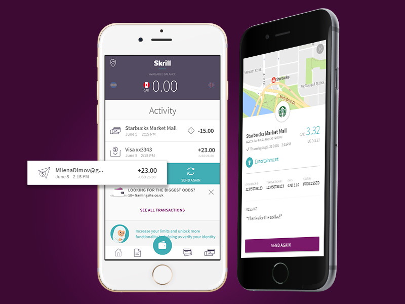 Accepting mobile payments with Skrill