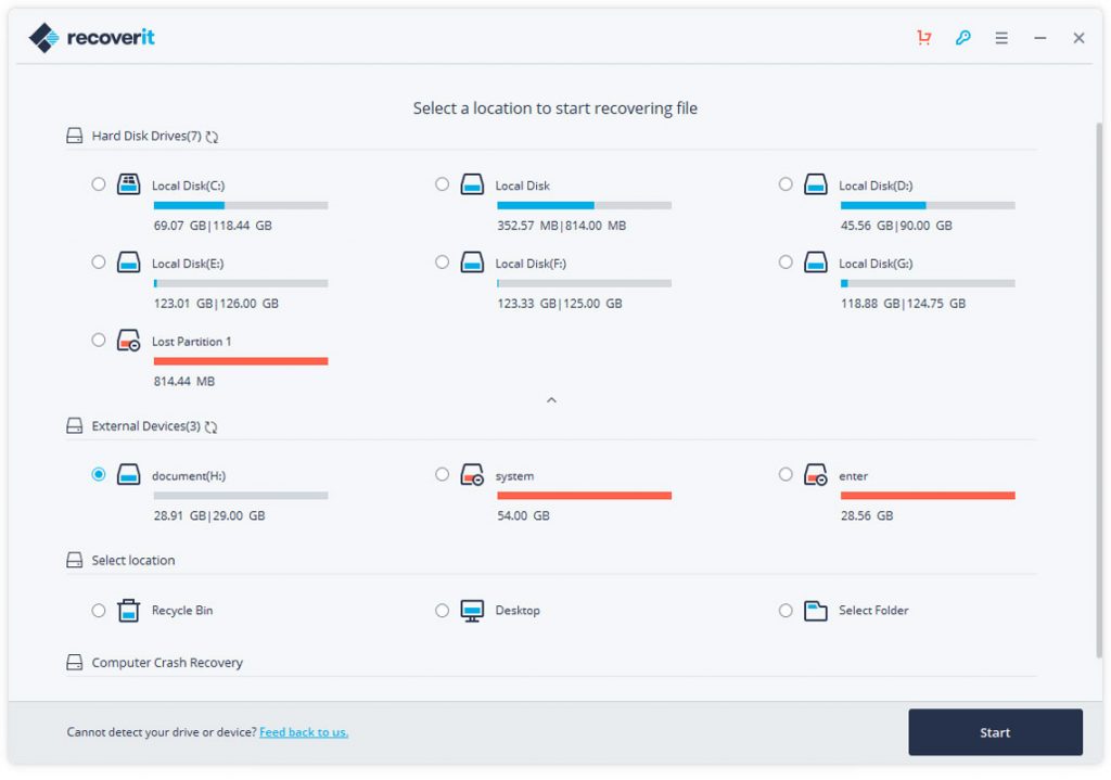 Wondershare Recoverit Partition Recovery