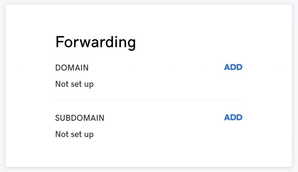 Godaddy domain forwarding