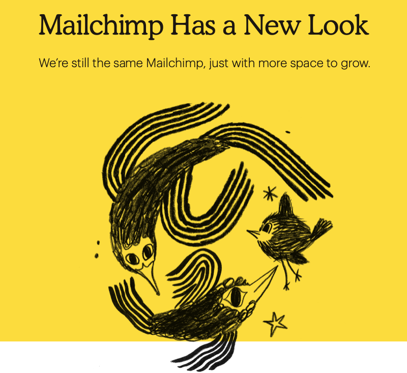 MailChimp has a new look