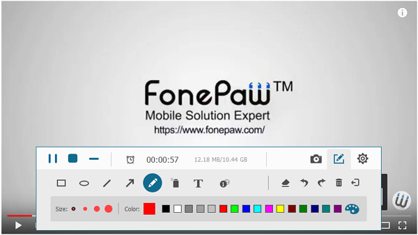 Fonepaw Screen Recorder Work