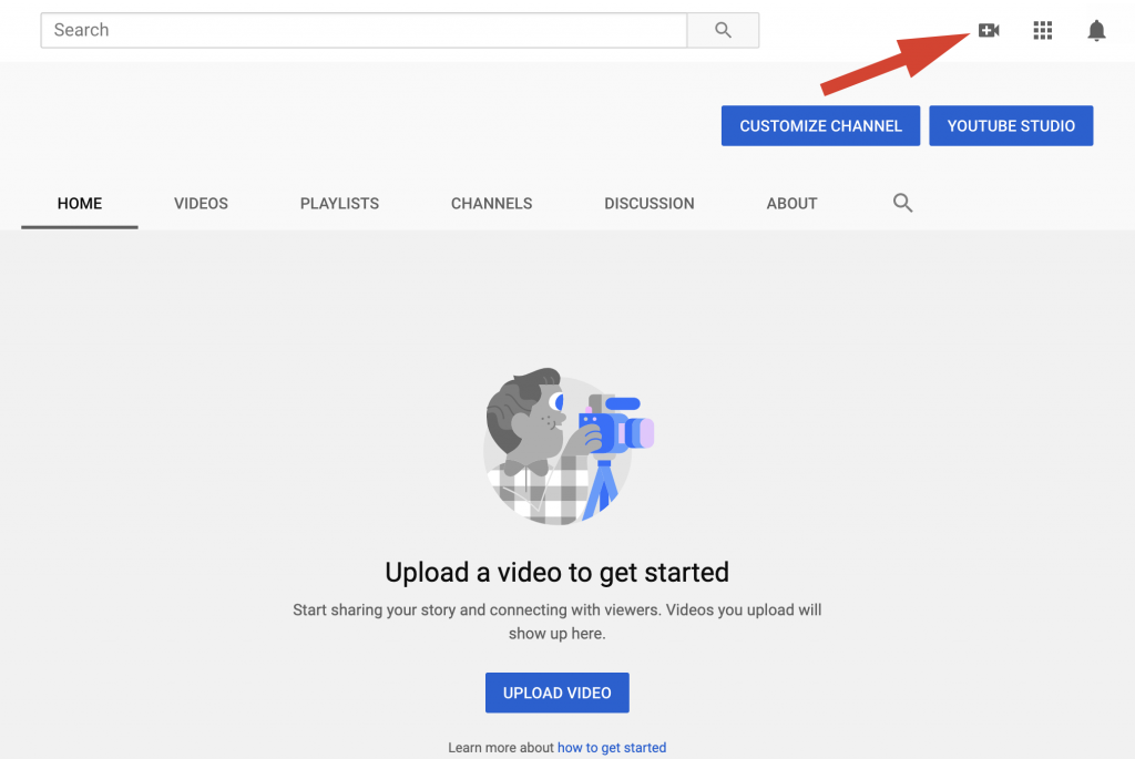 Upload a video on your YouTube channel