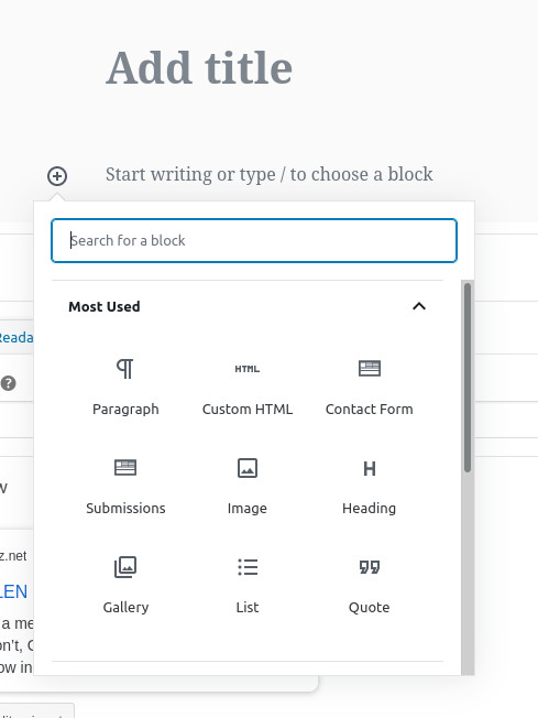 WordPress blog post next block