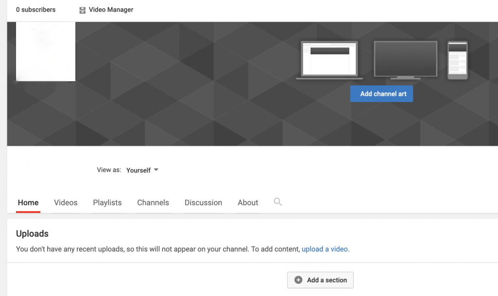 Add channel art to your YouTube channel