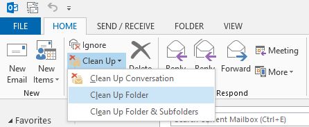 Clean up inbox folder