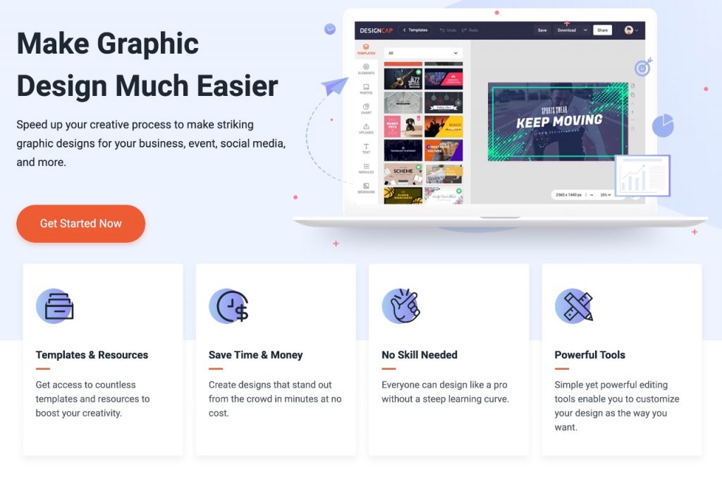 DesignCap - graphic design tools