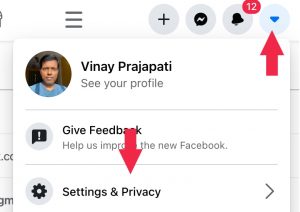 Block someone on Facebook Settings and Privacy