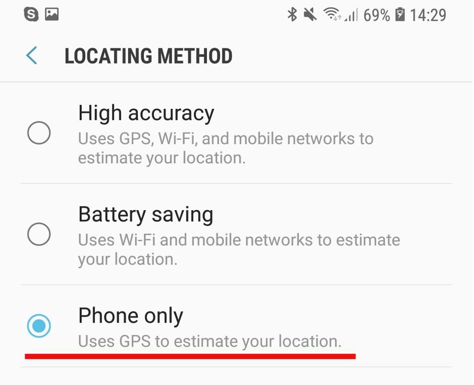 Fake GPS GO Location Spoofer locating method