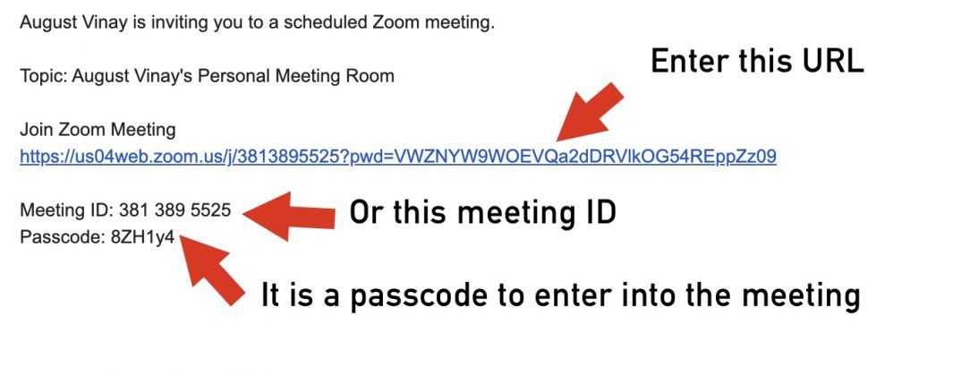 how to set up a zoom meeting invitation
