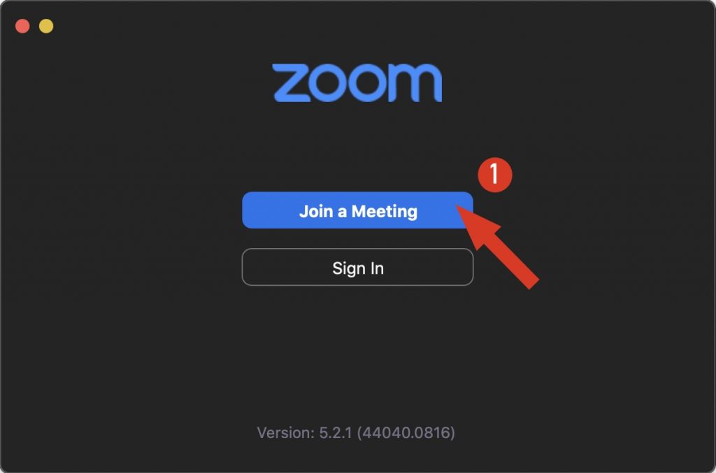 Zoom - join a meeting