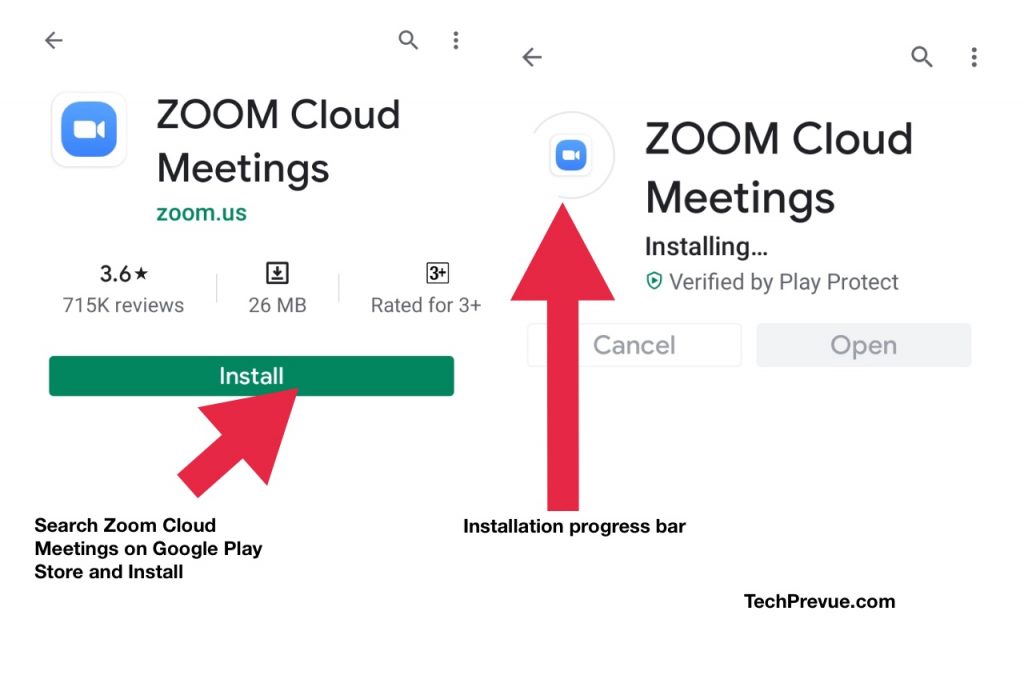 Zoom Cloud Meetings download and install app