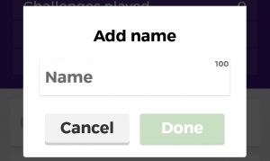 Kahoot add name