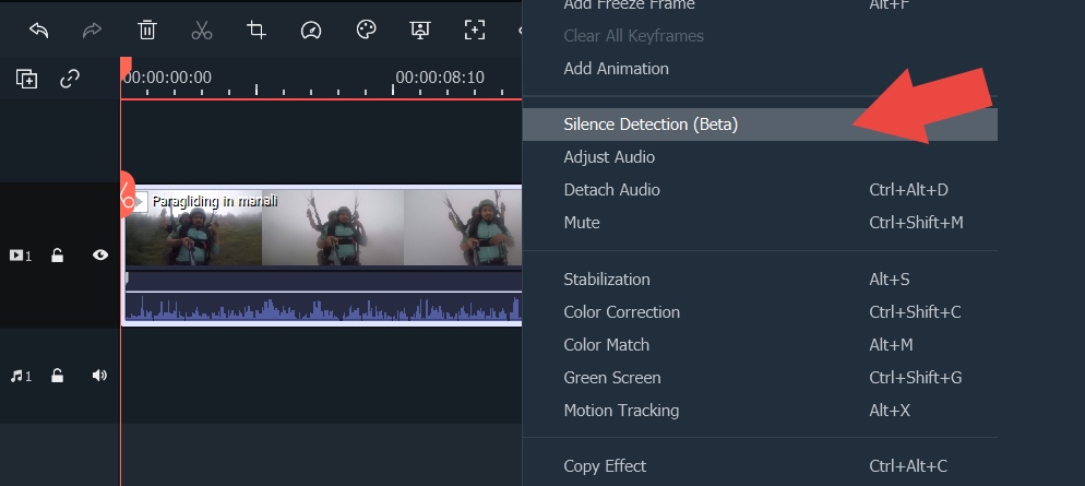 How to Remove Silent Pauses Using Silence Detection Add On   Wondershare Filmora X - 81