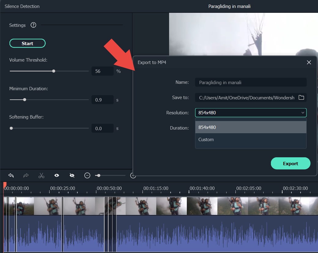 How to Remove Silent Pauses Using Silence Detection Add On   Wondershare Filmora X - 2