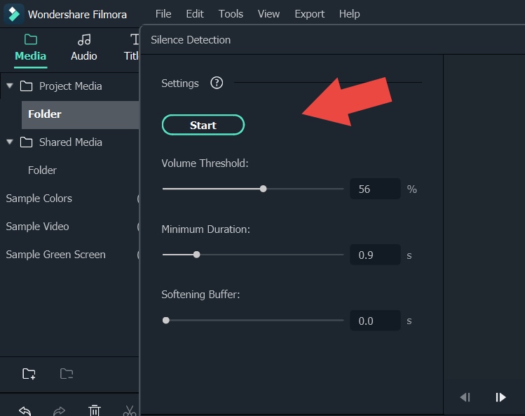 How to Remove Silent Pauses Using Silence Detection Add On   Wondershare Filmora X - 14