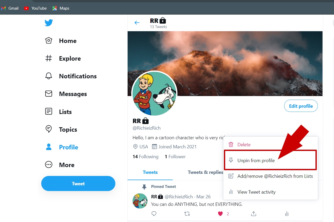 How to Pin a Tweet on Twitter Profile (A Guide with Pictures) TechPrevue