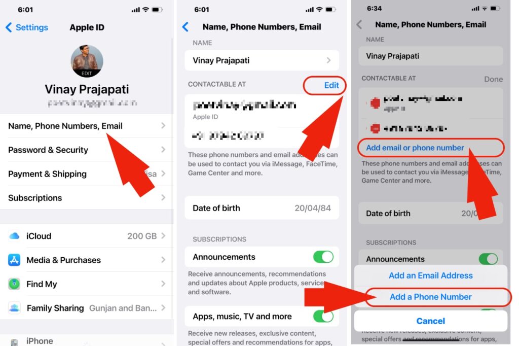 How to change Apple ID phone number