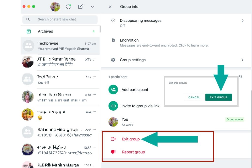 How to Delete a WhatsApp Group on iPhone  Android    PC - 7