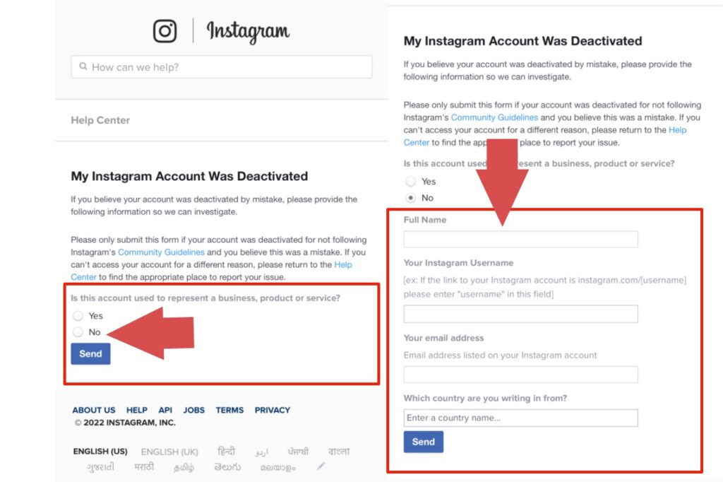 How to contact Instagram support