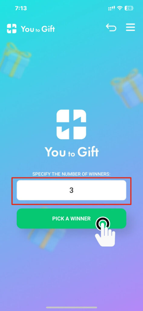 Step 13 YTG number of winners
