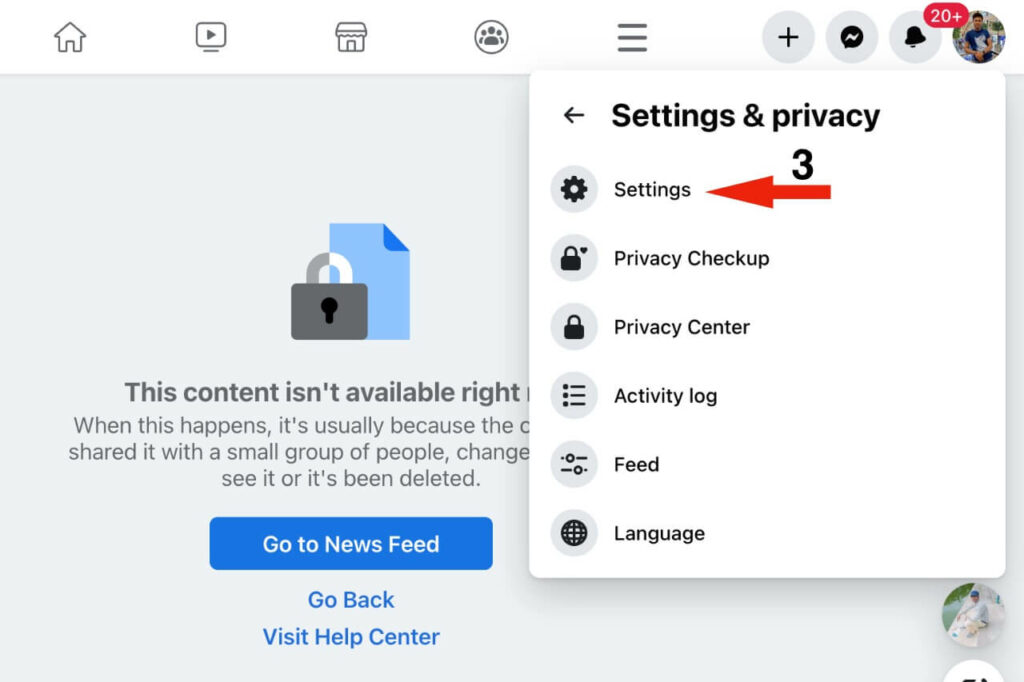 Facebook settings privacy