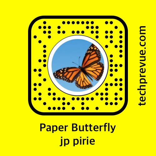 Paper butterfly Snapcode