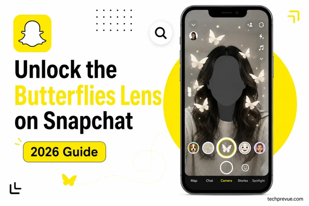 How to unlock the Butterflies Lens on Snapchat using the Paper Butterflies Lens in 2026