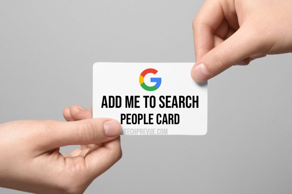 Add me to search and edit my people card